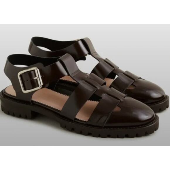 J. Crew Fisherman Lug-Sole Sandals Sz. 8.5 - Picture 1 of 13